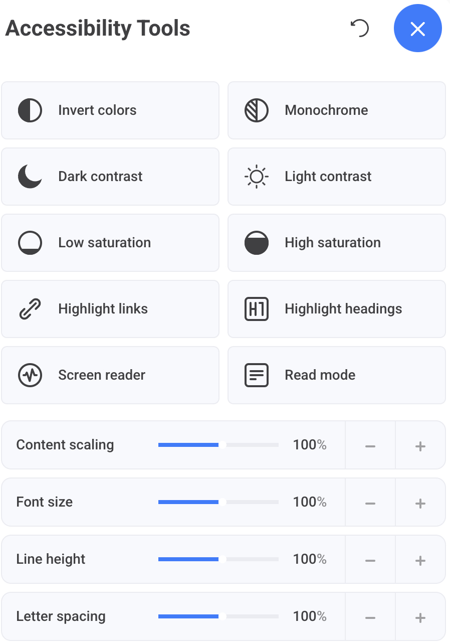 Accessibility Tools